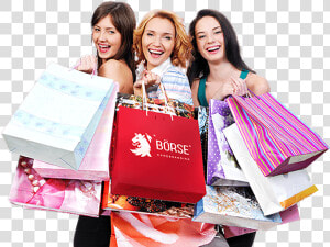 Women Holding Shopping Bags   Shopping For Friends Wedding  HD Png Download