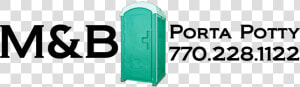 M amp b Porta Potty   Portable Toilet Logo  HD Png Download