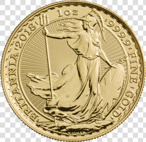 2018 1 Oz Great Britain Britannia   Britannia 1oz Gold Coin  HD Png Download