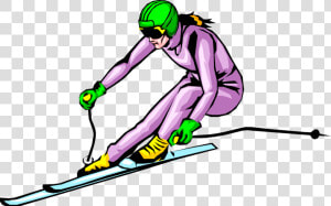 Transparent Skiing Png   Women Skier Clipart  Png Download