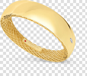 18k Yellow Gold Wide Bangle  HD Png Download