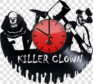 Killer Clown Handmade Vinyl Record Wall Clock Fan Gift   Killer Clown Logo  HD Png Download