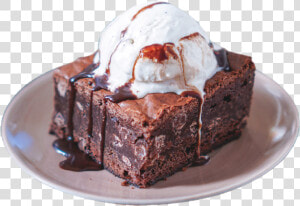 Enter Image Description Here   Brownie Served In Restaurant  HD Png Download