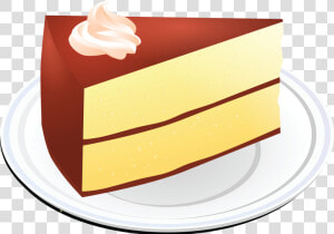 Free Clipart Of A Layered Vanilla Cake With Chocolate   Free Clipart Cake  HD Png Download