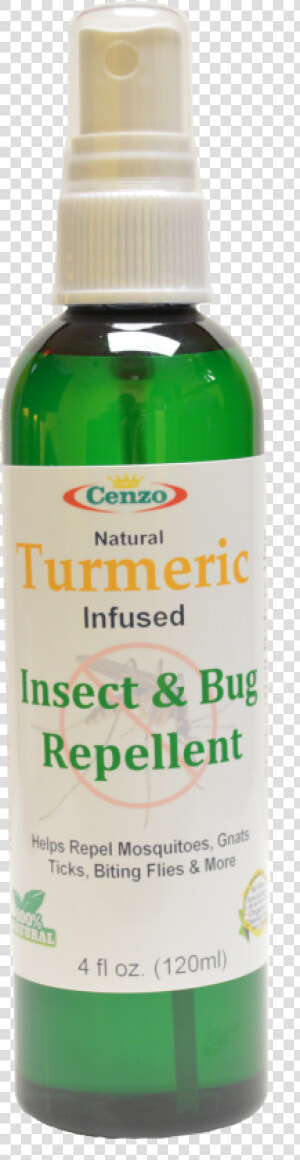 Turmeric Bug  amp  Insect Repellent 100  Natural   Glass Bottle  HD Png Download