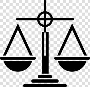 Icon  Silhouette  Scales  Justice  Law  Court  Lawyer   Equality Clipart  HD Png Download