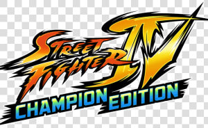 Street Fighter Iv Logo Png   Street Fighter 4 Champion Edition  Transparent Png