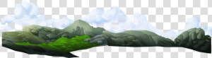 Transparent Mountain Range Png   Mountain Clouds Background Png  Png Download