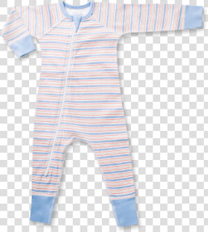 Blue Stripe Zip Romper  HD Png Download