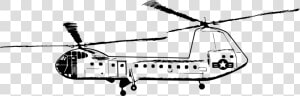 Helicopter   Chinook Helicopter Drawing  HD Png Download