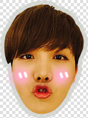 Jhope Drawing Mask   Png Face Bts Jhope  Transparent Png