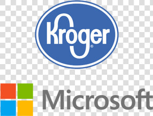 Kroger  Microsoft To Pilot Smart Store   Kroger  amp  Microsoft Logos  HD Png Download