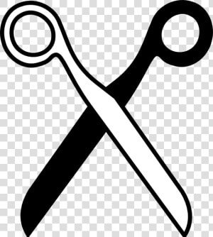 Scissor Png Black And White  Transparent Png