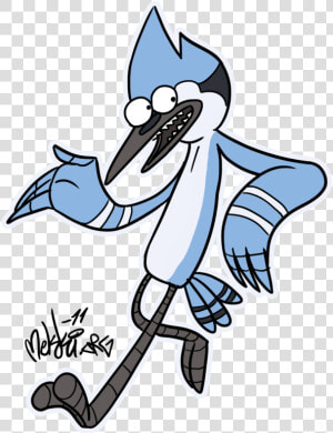 Mordecai By Mekki On Clipart Library   Cartoon Blue Jay  HD Png Download