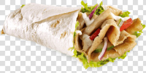 Lamb Donner Wrap   Fast Food  HD Png Download