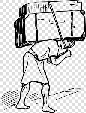 Burden  Heavy  Man  Overworked  People  Slave  Weight   Easy To Draw Slaves  HD Png Download