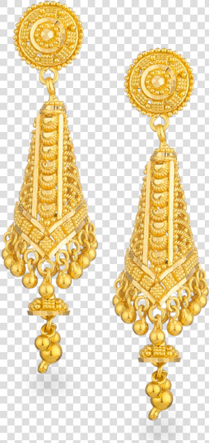 Jali 22ct Gold Filigree Earring 730 00 Sku   1 Gram Gold Items  HD Png Download