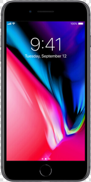 Iphone8 Plus Sasktel Boltmobile Space Grey Front  HD Png Download