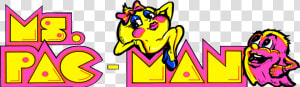 Ms Pac Man Arcade Marquee  HD Png Download