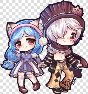 Chibi Couple Otp Ocs Anime Couple Anime Chibi Chibis   Chibi Anime Couple Png  Transparent Png