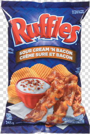 Ruffles Sour Cream  amp  Bacon Potato Chips   Png Download   Favorite Chips  Transparent Png