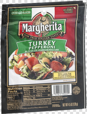 Margherita Turkey Pepperoni  HD Png Download