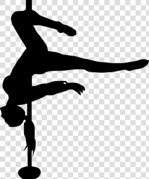 Acrobatics   Transparent Pole Dance Silhouette  HD Png Download