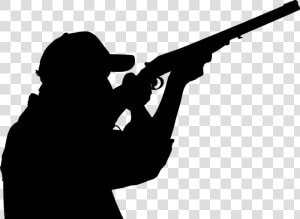 Shooting Sport Hunting Skeet Shooting Silhouette   Clip Art Clay Shooting  HD Png Download