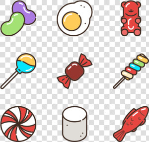 Linear Candies And Sweets   Candy Vector Art Png  Transparent Png