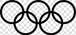 Olympic Games Logo   Olympic Rings In Black  HD Png Download