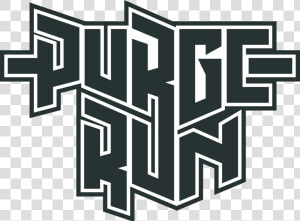 Purge Run Logo Bw   Pattern  HD Png Download