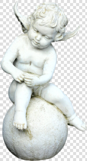  statue  cherub  angel  stone  marble  freetoedit   Statue  HD Png Download