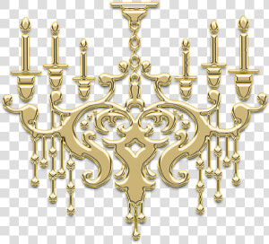 Chandelier  Ornament  Decor  Golden  Monogram  Interior   Chandelier Svg  HD Png Download