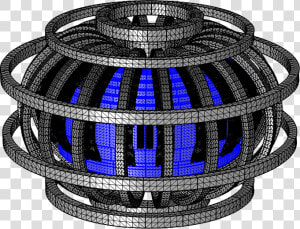 An Image Of The Plasma As Well As The Meshed Coils  HD Png Download