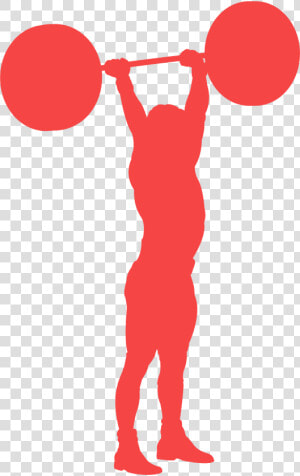 Silhouette Weight Lifting  HD Png Download