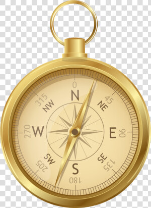 Stopwatch Clipart Cartoon   Gold Compass Png  Transparent Png