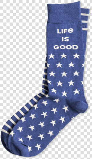 Men S Stars  amp  Stripes Crew Socks   Sock  HD Png Download