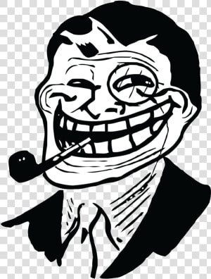 Trollface Clipart Draw Troll Face Gentleman    Troll Face Thug Life  HD Png Download