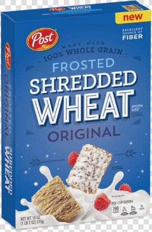 Cereal Box Png   Frosted Shredded Wheat Cereal  Transparent Png