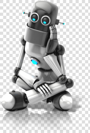 Robot Png   Thinking Robot Png  Transparent Png