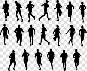 Running Transparent Png   Person Running Silhouette Png  Png Download