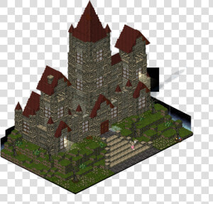 Habbo Haunted House Castle Building   Habbo House Interior  HD Png Download