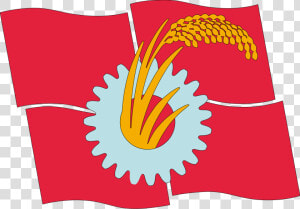 Japanese Communist Party Flag  HD Png Download