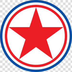 The North Korean Air Force Flag   North Korea Flag Star  HD Png Download