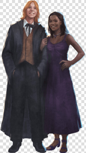 Fred And Angelina In Their Yule Ball Outfits   Formal Wear  HD Png Download