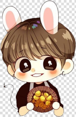 Transparent Bts Chibi Png   Jung Kook Cute Chibi Bts  Png Download