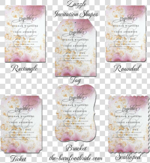 Wedding Invitation Shapes Barefootbride™   Handwriting  HD Png Download