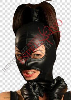 Ponytail Full Face Hood For Fetish Parties And Bdsm   Femdom Falcon Half Hood  HD Png Download