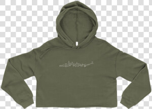 Crop Top Template Mockup Front Flat Military green   Melanin Hoody Friends Font  HD Png Download