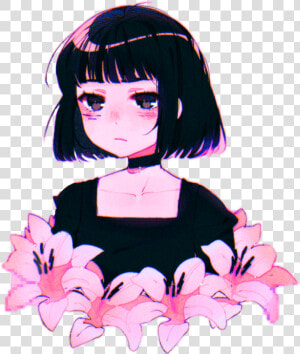 The Best Pink Aesthetic Sad Anime Girl   Aesthetic Anime Girl Png  Transparent Png